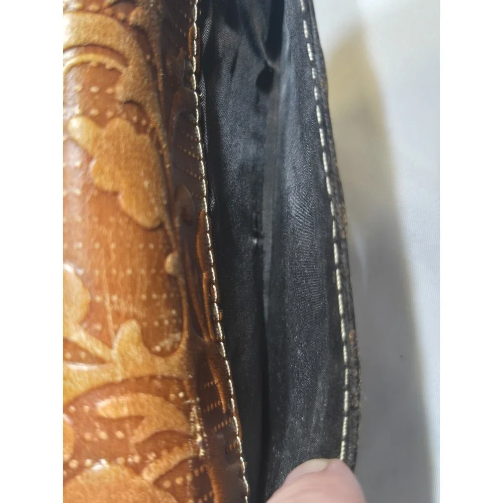Patricia Nash Varesse Tooled Leather Bifold Wallet-Italian Folklore Pre Loved